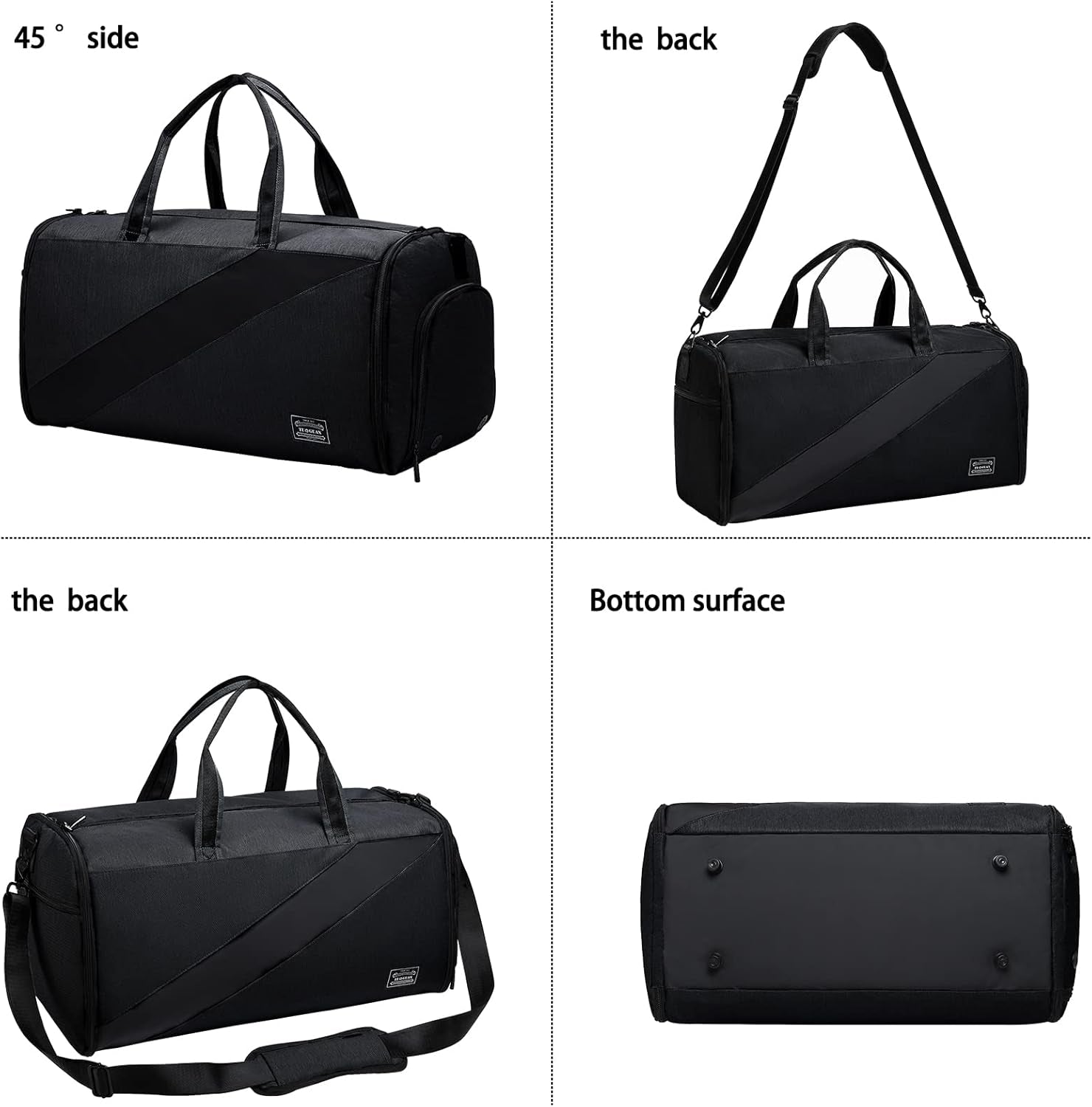 Garment Bags for Travel,Carry on Suit Bags for Men Travel,Garment Bag with Shoe Compartment,2 in 1 Waterproof Convertible Garment Bag with Shoulder Strap Blue