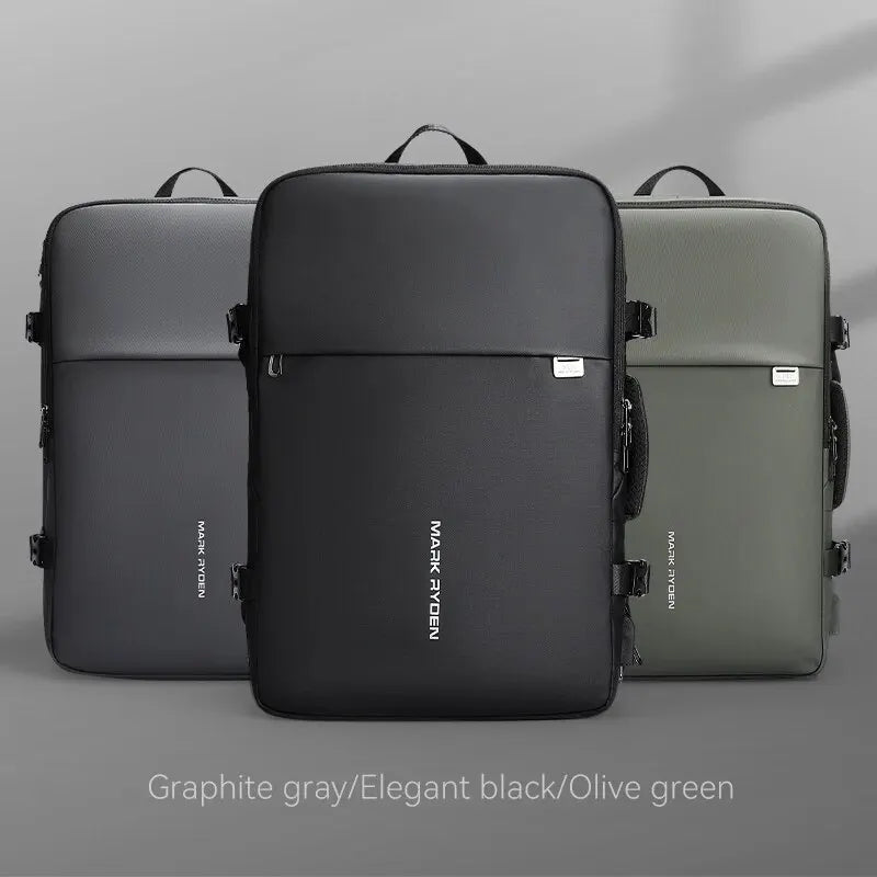 Large Travel Backpack Men Multi-Functional 39L Expandable Airline Approved 17.3Inch Laptop Backpack Ykk Zipper