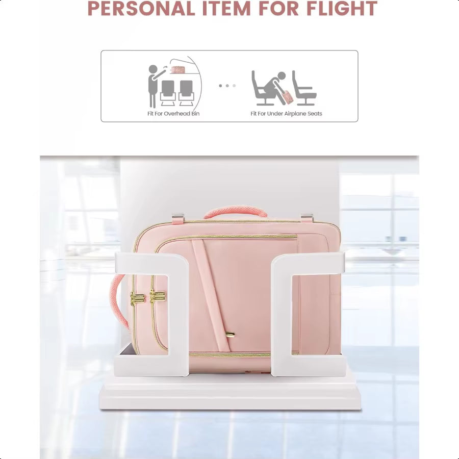 Travel Backpack for Women 40L Carry on Backpack for Airplanes Personal Item Bag for Airlines Fits 17 Inch Laptop TSA Appd Lage