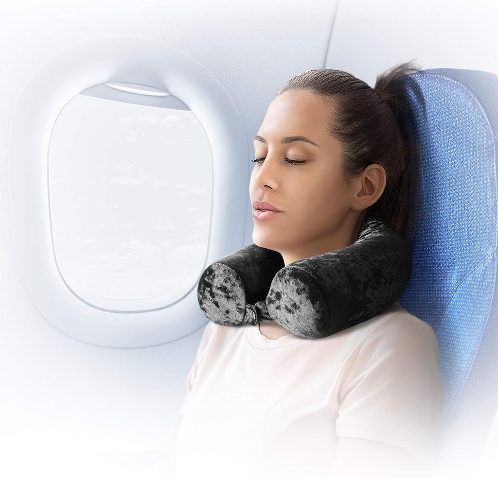Flex Universal Memory Foam Travel Neck and Body Pillow - Grey